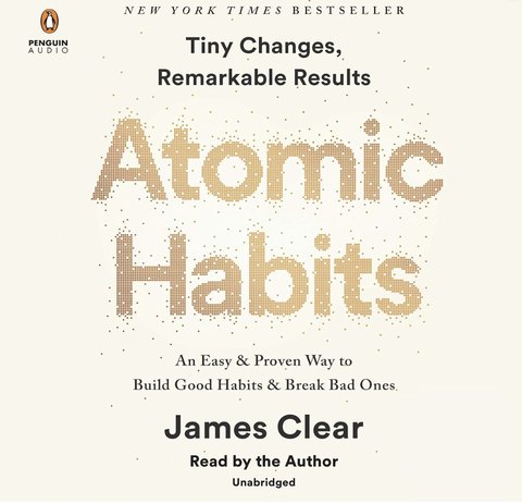 Atomic Habits, de James Clear — portada del libro