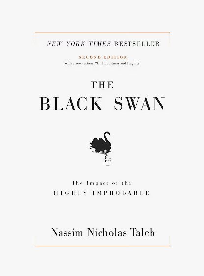 The Black Swan, de Nassim Nicholas Taleb — portada del libro
